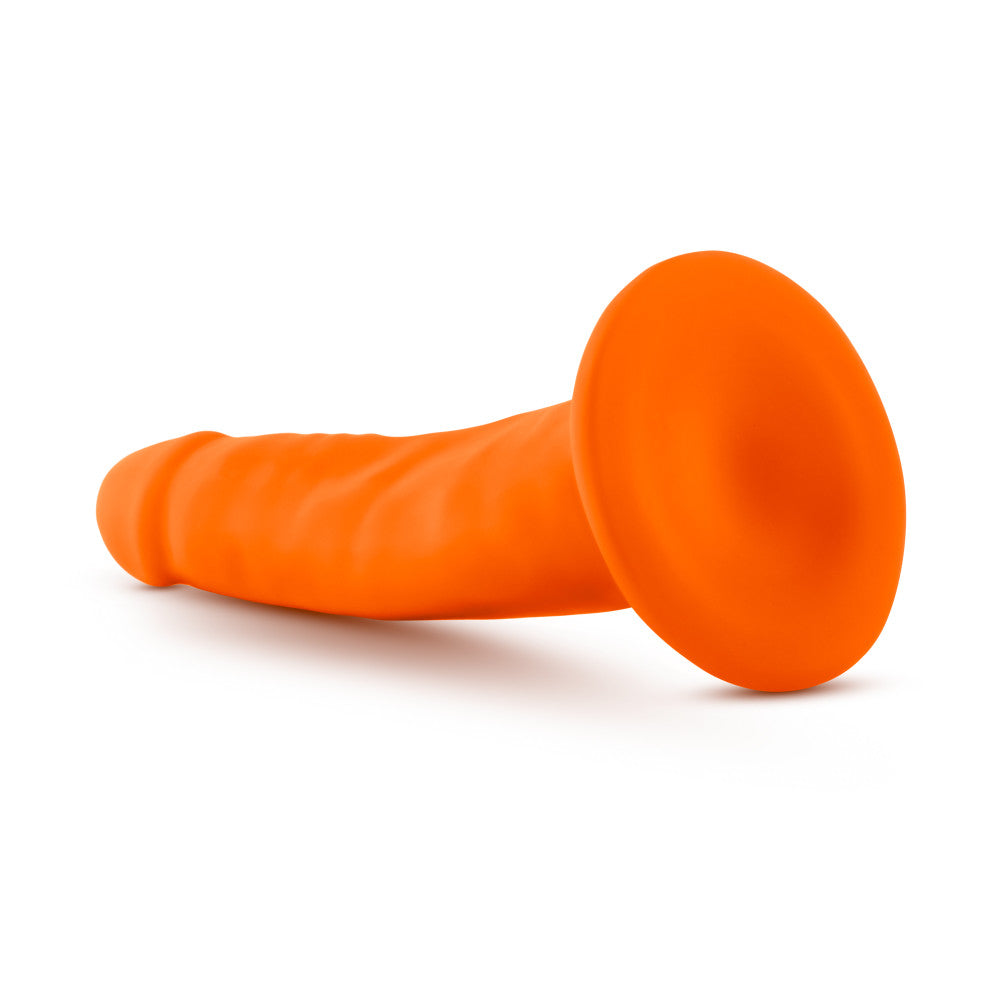Blush Neo Realistic Neon Orange 6-Inch Long Dildo With Suction Cup Base BlushVibe.com Blush Neo Realistic Neon Orange 6-Inch Long Dildo With Suction Cup Base BlushVibe.com