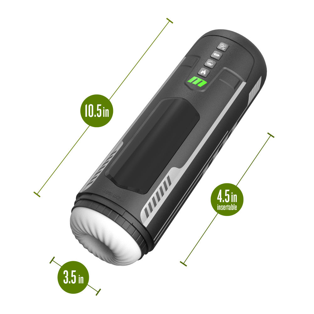 M For Men By Blush | Master Blaster Vibrating, Stroking & Sucking Automatic Male Masturbator With Warming Technology Black BlushVibe.com M For Men By Blush | Master Blaster Vibrating, Stroking & Sucking Automatic Male Masturbator With Warming Technology Black BlushVibe.com