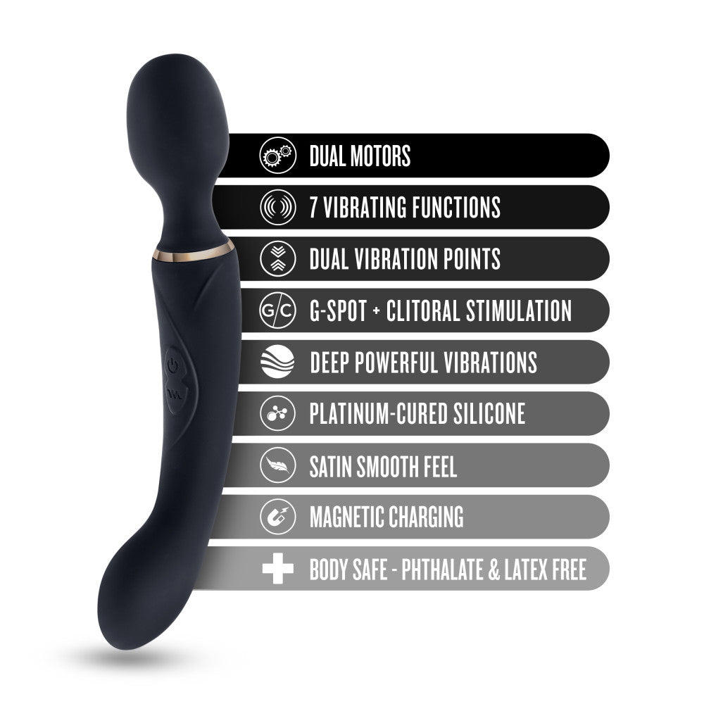 Blush Gia 7 Function 2-In-1 Dual Motor Vibrating Massage Wand BlushVibe.com Blush Gia 7 Function 2-In-1 Dual Motor Vibrating Massage Wand BlushVibe.com