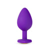 Temptasia Bling Medium purple smooth silicone butt plug