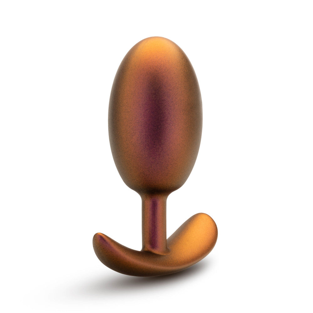 Anal Adventures Matrix | The Neutron Plug: 4 inch Vibrating Inner Ball Butt Plug in Cosmic Copper | With Stayput™ Technology & Anchortech™ Base