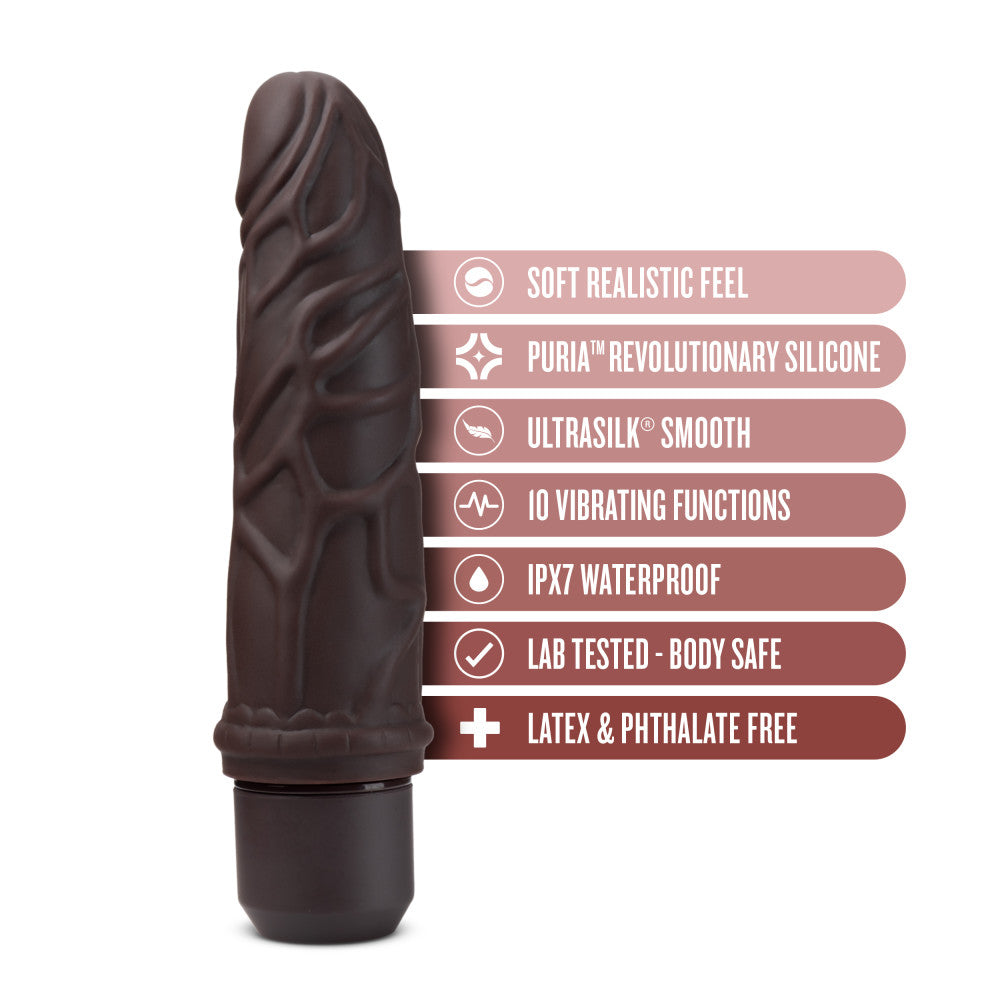 Blush Dr. Skin Silicone Dr. Robert Brown 7.25-Inch Long Vibrating Dildo BlushVibe.com Blush Dr. Skin Silicone Dr. Robert Brown 7.25-Inch Long Vibrating Dildo BlushVibe.com