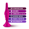 Set of three progressively sized pink smooth silicone anal plugs, perfect for anal training. Each plug features a gently tapered tip, slight bulbous shape in the slim body, a narrower neck, and a circular flared base for safety. Additional images show alternate angles.