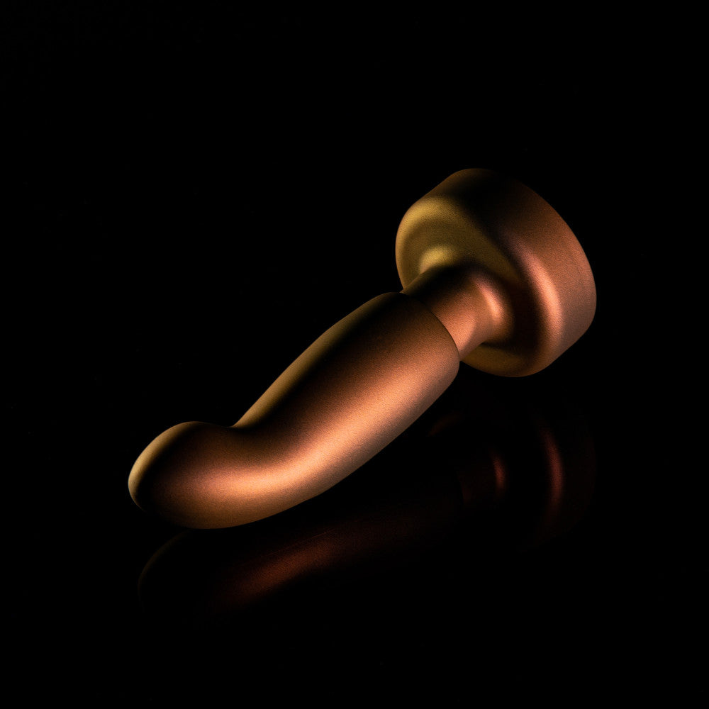 Anal Adventures Matrix | Bionic Plug: Prostate Massager With Gyrating Shaft & Rotating Rimmer in Cosmic Copper | Made from Pure Puria™ Silicone & IPX7 Waterproof