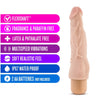 A realistic dildo with a tapered head and thin shaft. The shaft has prominent veins and a slight upward curve. The base of the shaft has a collection of clitoral nubs and a twist dial base for multi-speed vibration.  Additional images show alternate angles and highlight features as listed in description and/or bullet points.