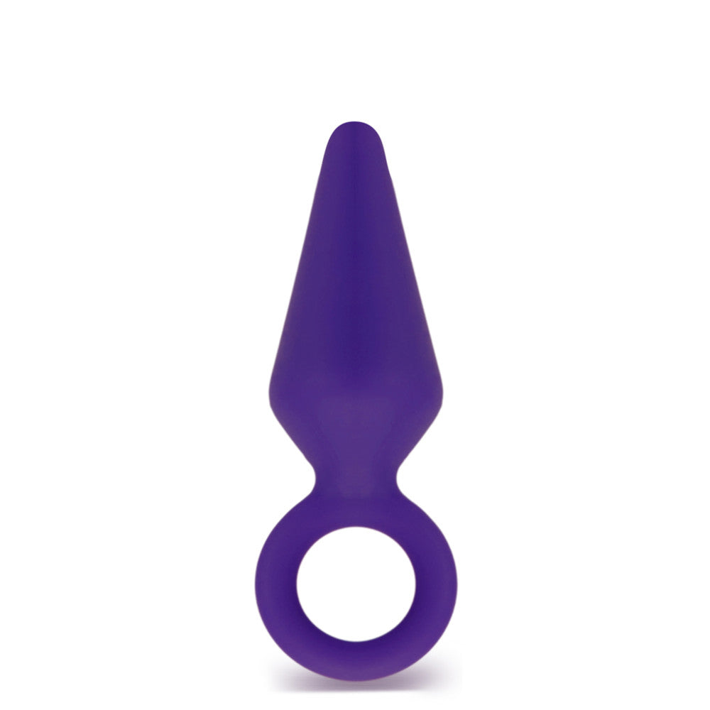 Luxe Candy Rimmer Small purple butt plug with a tapered tip