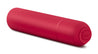Red bullet vibrator with a smooth and satiny finish. Additional images show alternate angles.