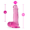 7.25 Inch Length B Yours Plus Rock N Roll in Pink