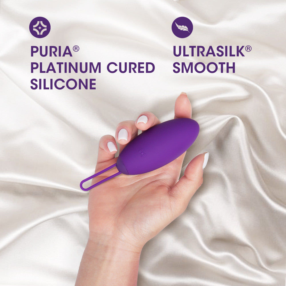 Wellness By Blush™ | Imara Vibrating Egg With Remote UltraSilk® Vibrator - Made with Puria® Silicone