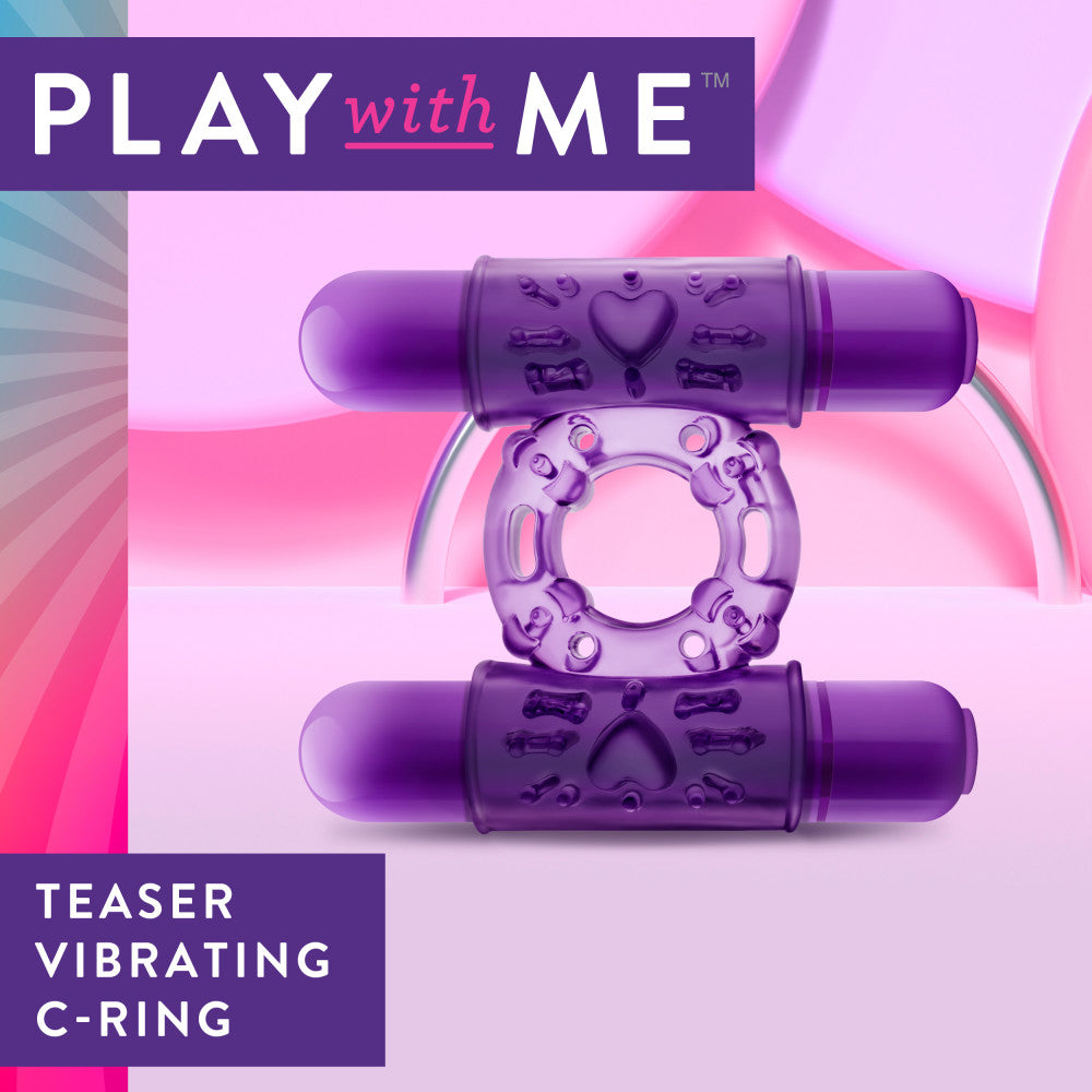 Blush | Play With Me | Double Play Purple Dual Vibrating Penis Ring BlushVibe.com Blush | Play With Me | Double Play Purple Dual Vibrating Penis Ring BlushVibe.com