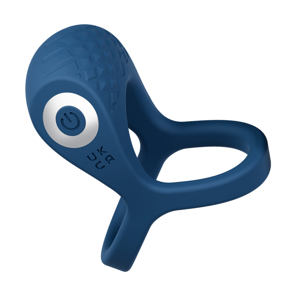 Blush Dual Flex Pro Silicone Vibrating Cock Ring & Ball Strap In Blue BlushVibe.com Blush Dual Flex Pro Silicone Vibrating Cock Ring & Ball Strap In Blue BlushVibe.com