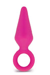 Luxe Candy Rimmer Small pink butt plug with a tapered tip and slim neck