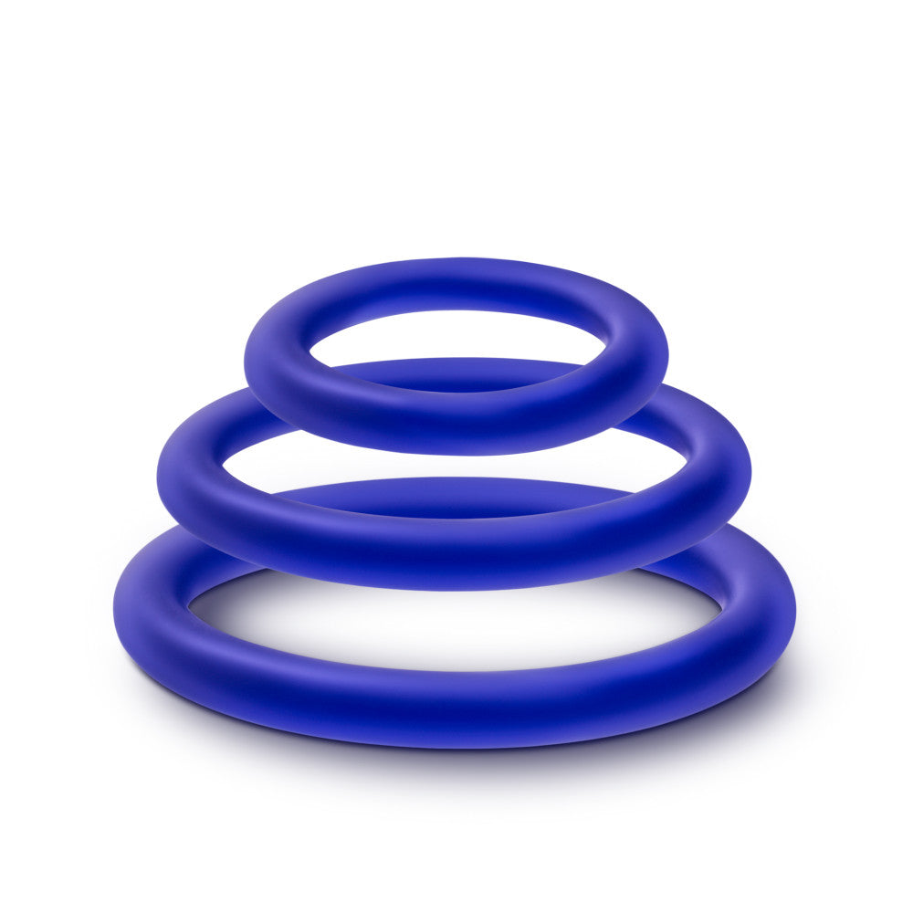 Blush | Performance | VS4 Indigo Penis Ring Set (3-Sizes) BlushVibe.com Blush | Performance | VS4 Indigo Penis Ring Set (3-Sizes) BlushVibe.com