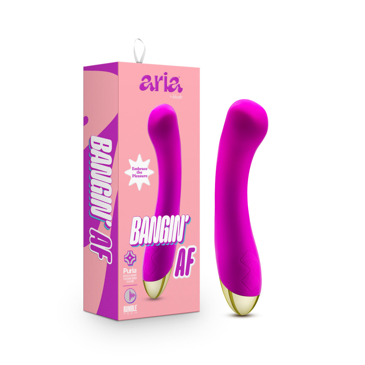 Aria Bangin' AF G-Spot Purple 7.25-Inch Vibrator