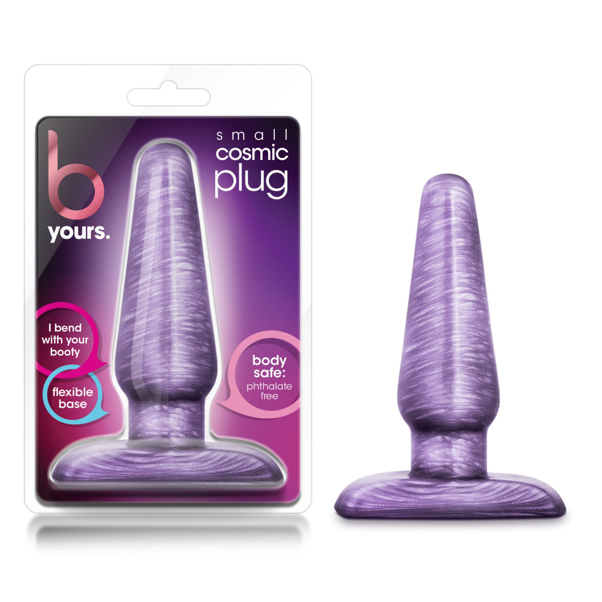 Blush B Yours Cosmic Purple Swirl 4.25-Inch Anal Plug
