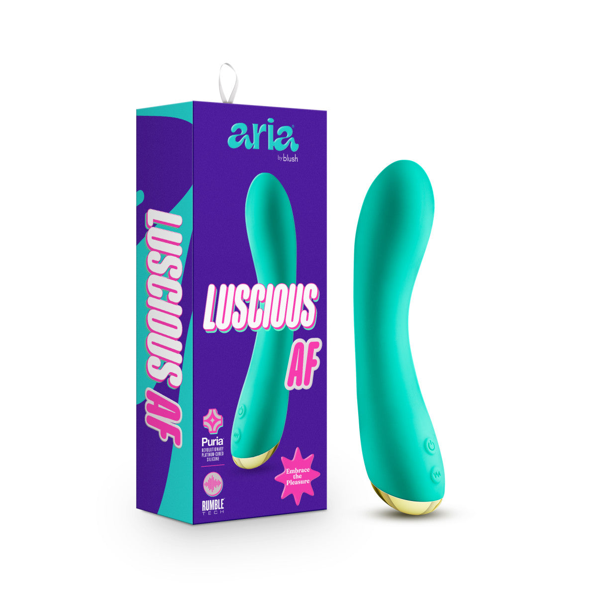 Blush Aria Rumble Tech Vibrators Made With Puria Silicone