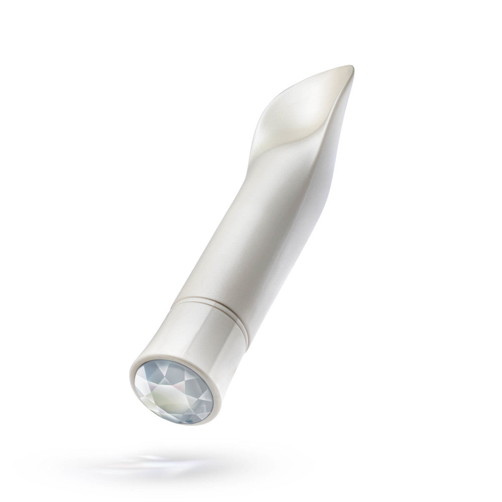 Oh My Gem Bold 6.5 Inch Warming Clitoral Vibrator in Diamond - Made with Smooth Ultrasilk® Puria™ Silicone