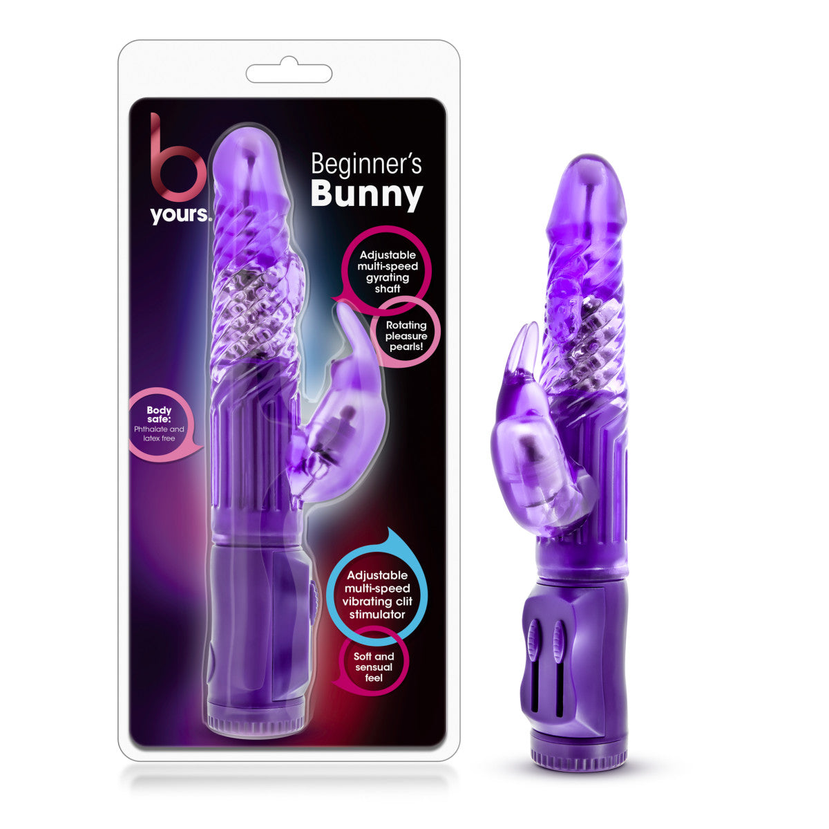 B Yours Beginner's Bunny Purple 8.75-Inch Rabbit Vibrator