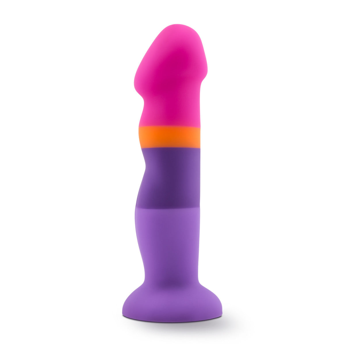 Avant D3 Suction cup base Summer Fling Non-representational dildo with pink, orange, purple