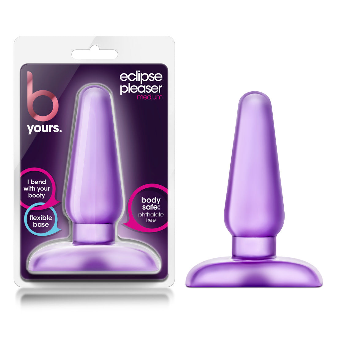 B Yours Eclipse Pleaser Purple 4.75-Inch Anal Plug