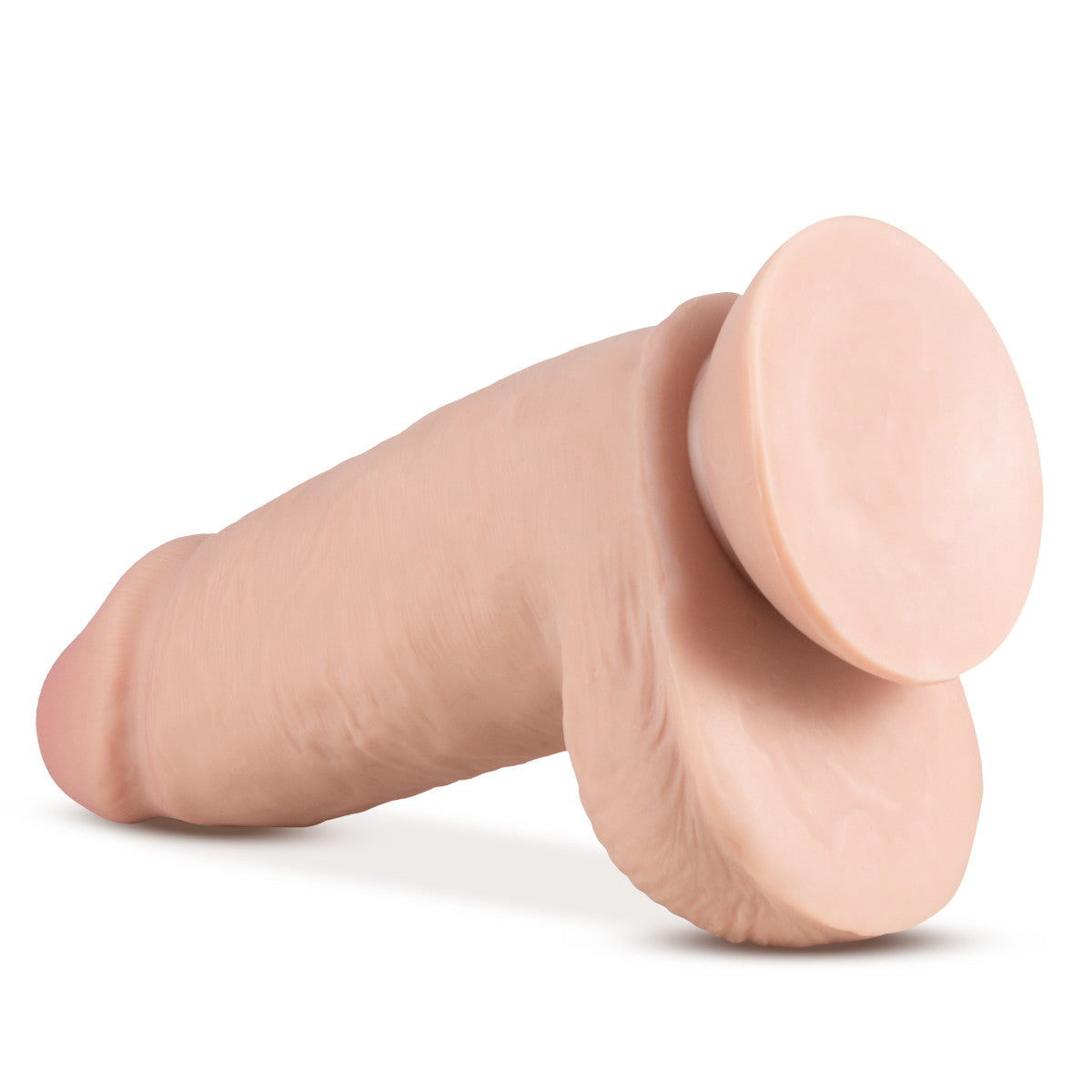 Blush Au Naturel Realistic Vanilla 10-Inch Long Dildo With Balls & Suction Cup Base
