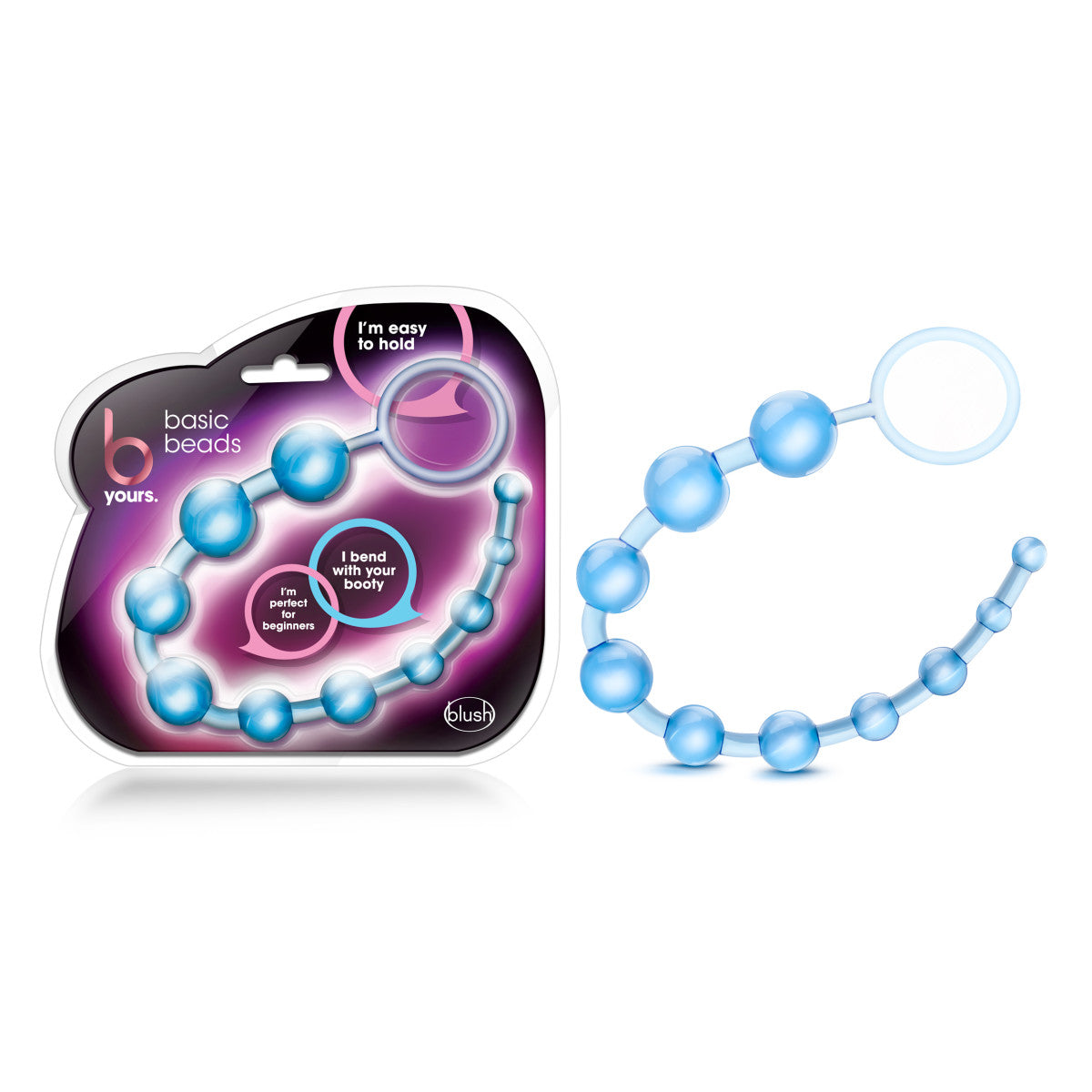 B Yours Basic Blue 12.70-Inch Anal Beads