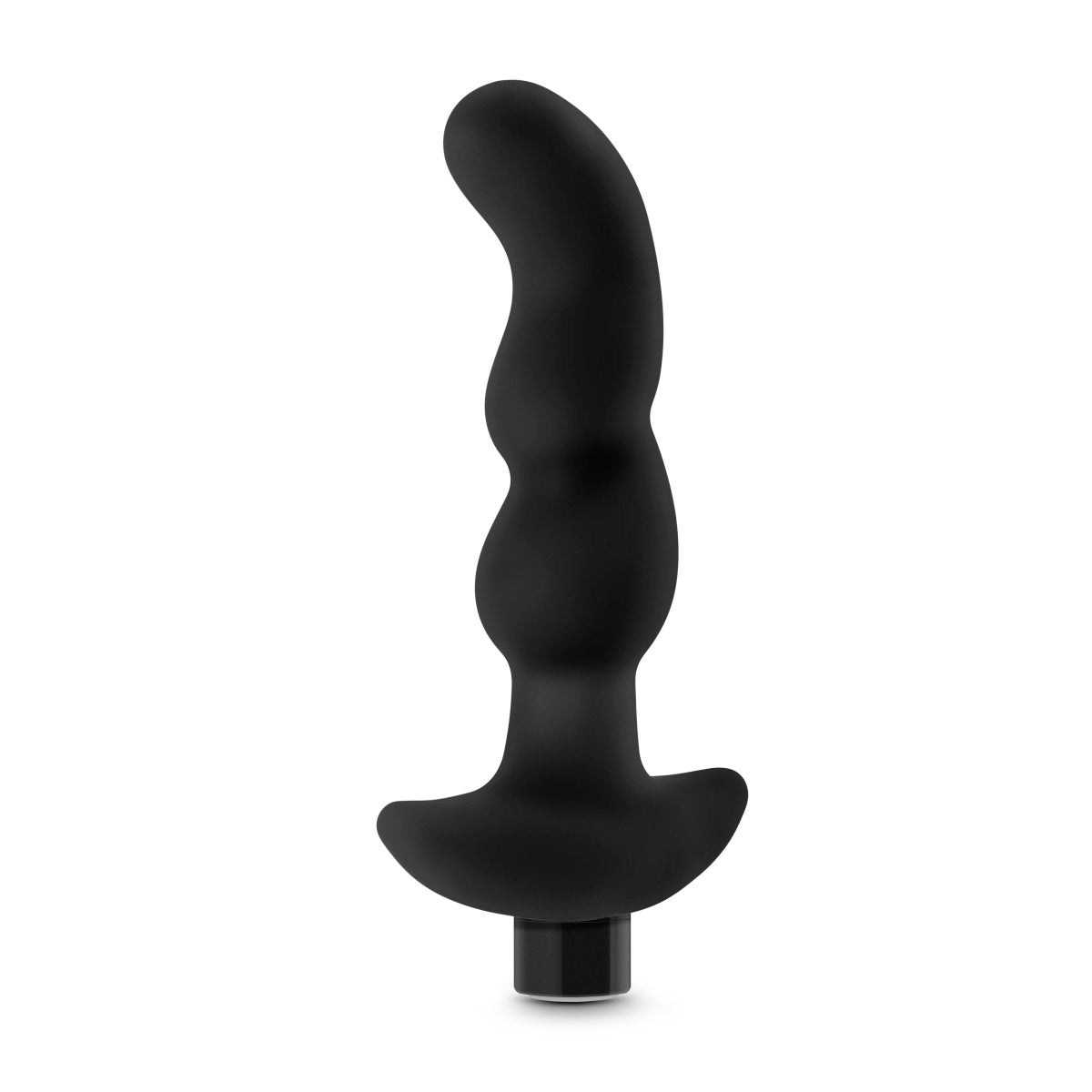 Anal Adventures Platinum Prostate Massager 03  Black 6-Inch Vibrating Rechargeable Anal Plug