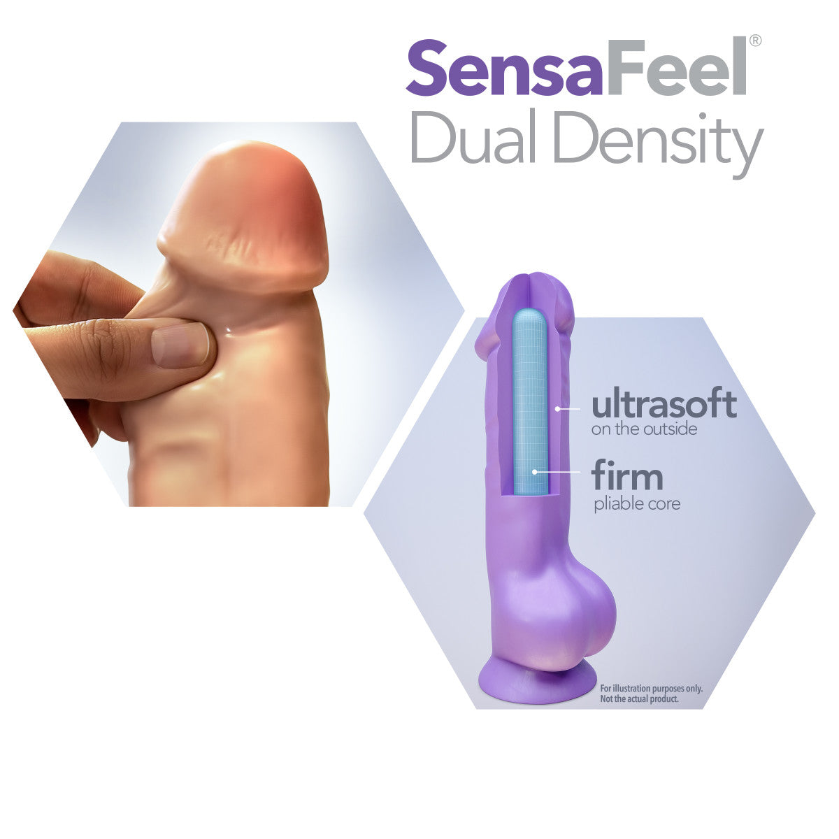 Vanilla skin tone ultra realistic dildo with a realistic head, subtle veins along the straight but flexible shaft and realistic balls. Suction cup base. Additional images show alternate angles.